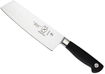 Mercer Culinary Genesis Nakiri Knife, 7-Inch , M20907,Black