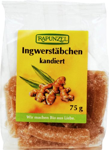 Rapunzel Ingwerstäbchen, kandiert (75 g) - Bio