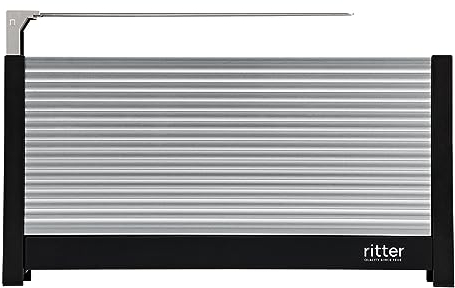ritter volcano 3, grille-pain compact à 2 fentes longues avec réchauffe-pain, fabriqué en Allemagne