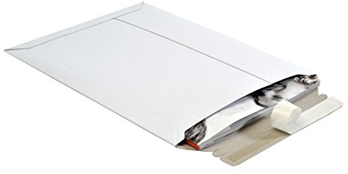 100 St Versandtaschen Toppac TP235 250x353 mm aus weißer Vollpappe Onlineshopverpackung