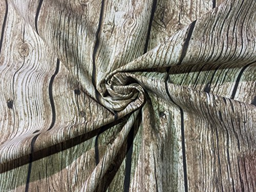 Holz Plank Baumwolle Designer Vorhang Polster Stoff Material-280 cm breit (Meterware)