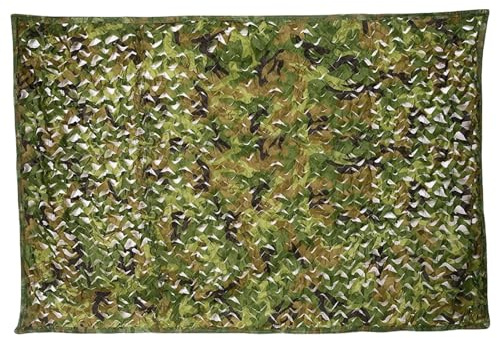 Greensen Red de Camuflaje Militar, 3 x 5 m, Verde, Protección Visual, Diseño Militar, para Camping y Exterior