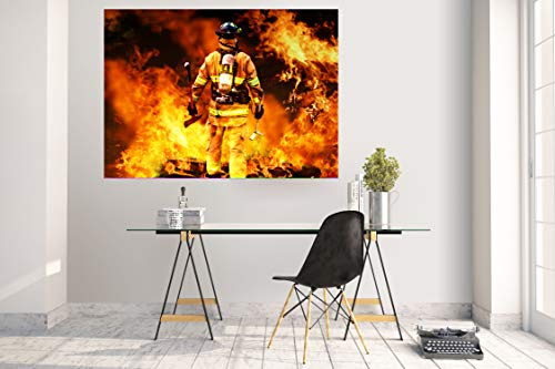 Wandtattoo Wandsticker Aufkleber Kinderzimmer Feuerwehr Motiv Bild