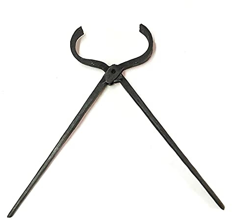 Pinzas de herrero Tenaza de forja Tenaza de forja de nariz redonda para Anvil Vise Forge Pinzas de herrero de nariz redonda de 6 piezas para Ingeniero Herrero,65cm