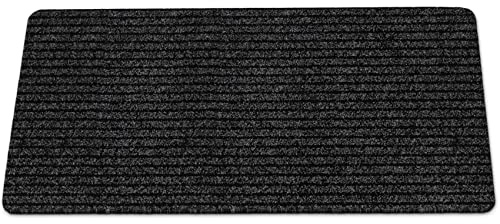 ANRO Schmutzfangmatte Mischa Schwarz 100 x 50 cm – rutschfeste Fußmatte für innen & außen | Türmatte Sauberlaufmatte mit Gummirücken, waschbar, Flur & Eingang