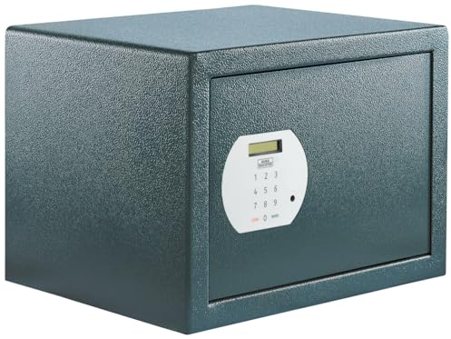 BURG-WÄCHTER Möbeltresor für Hotel mit elektronischem Zahlenschloss, Inkl. Fachboden, Zur Wand- und Bodenbefestigung, 40,3 l, 19,2 kg, Pure-Safe PS 130 E KA 4, anthrazit