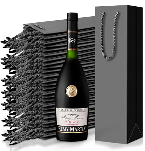 ZOFUN 20 Stück Flaschentüten Geschenktüten Flaschen, Schwarze Kraft-Wein-Geschenktüte mit Griff, Weingeschenktüten Weintaschen Papier Kraftpapiertüten für Hochzeit, Party, Shopping, Einzelhandel