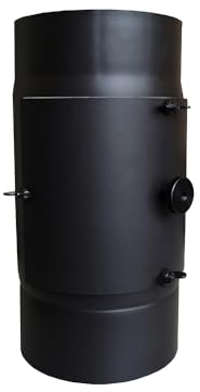 KaminFilterKat - DN150 Schwarz Nachrüstfilter für BImschV Holzöfen Feinstaubfilter Kaminofen nachrüsten für neue Verordnung