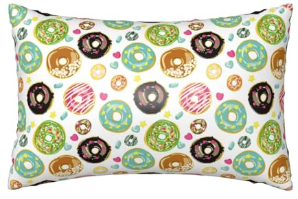VOSERY Federa in raso per capelli e pelle, federe in raso con stampa a forma di cuore con cerniera queen size, 50 x 76 cm, simile alle federe in seta