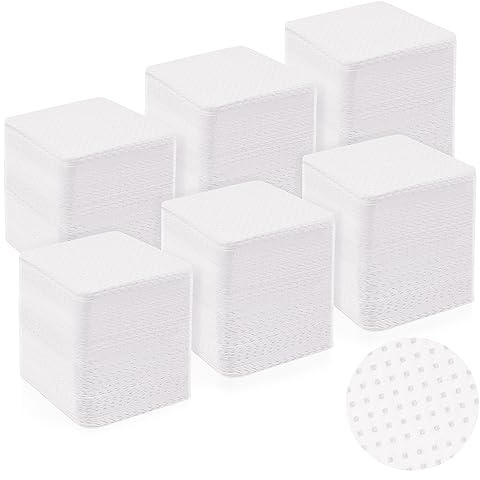 Lint Free Wipes for Nails, 600PCS Nail Wipes Pads, Nail Polish Remover Pads, Nail Varnish Remover Pads, Absorbent Remover Wipes Meltblown, Nail Art Tool Cleaning for nails, White