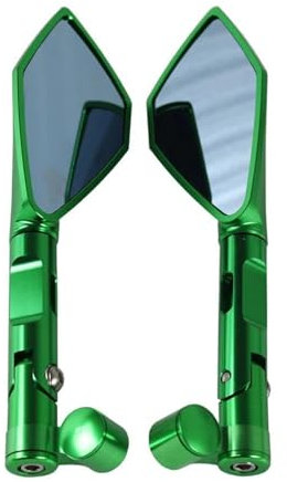 Lenkerendenspiegel Für Z900 Z1000 Z650 Z125 Z 900 1000 650 125 Motorrad-Rückspiegel Aus Aluminium Motorrad Rückspiegel(Grün)