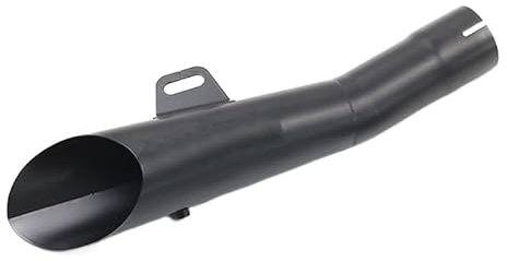 ENLIGMA Motorräder Auspuffanlage Auspuffrohr Escape Scooter Schalldämpfer DB Killer Mit Markenlaser Universal Motorrad Auspuffanlage Für GY6 Für R3 R6 Für MT03 Für Ninja 250(Blanc)