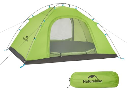 Naturehike P-Serie Campingzelte 2 Personen in 4 Jahreszeiten, Ultraleicht zelte Rucksackzelte Rucksackzelte, Anti-UV- Familienzelte für Outdoor-Aktivitäten