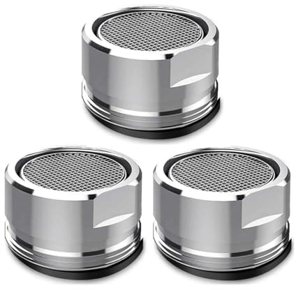 Belüfterhahn 24 mm, 3 Stück, Belüfter, Waschbecken, Wasserspardüse, Wasserhahn-Adapter, Filter für Becken und Küchen