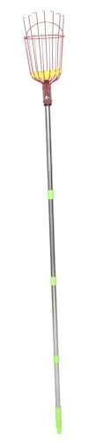 Milisten 1.6m Fruit Picker Tool with Telescopic Pole for Efficient Harvesting of Pears Lemons and More Extendable Design for Collection