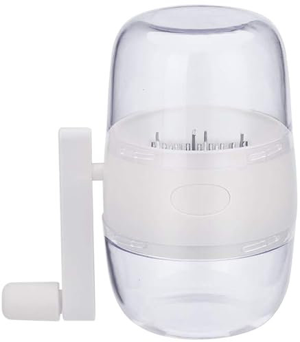 Nut Chopper, Manual Nut Grinder Hand Crank Dried Fruit Crusher Washable ABS and Stainless Steel Nut Chopper for Dried Fruit Peanut Mash Garlic Grinding Device