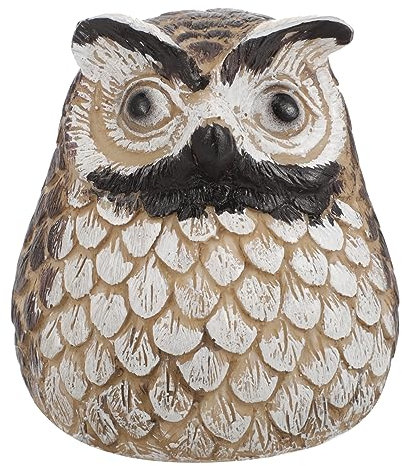 Toddmomy Schlüsseltresor für Den Garten Eulen-Dekoration für Den Außenbereich Schlüssel in Einer Schlüsselbox Aus Kunststein Verstecken