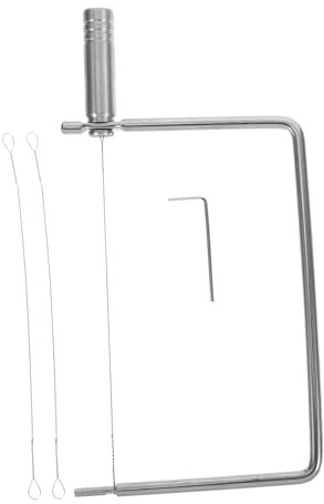 BESTOYARD Cortadora De Queso Manual De Acero Inoxidable Con Alambre Para Rebanadas Herramienta Multiusos Para Cocina y Creación De Lonchas Consistentes De Queso y Mantequilla
