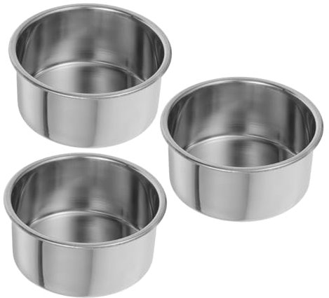 Alipis Tortiera Piccola Rotonda 10 Cm in Acciaio, Teglie Da Forno Per Mini Torte Rilascio Facile, Set 3 Pezzi Per Cucina Domestica e Ristorante
