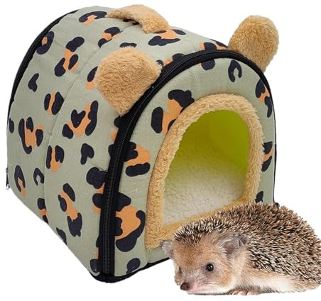 Mxshc Hamsterbett, weiches, warmes Hasenhaus; Haustiermöbel für Käfigversteck, Nest, Schlafen, Ruhegehege, für drinnen und draußen, Laufstall, Spielen zu Hause