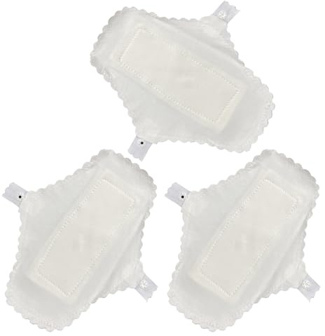 Beavorty 3stücke Wiederverwendbare Baumwollbinden für Frauen Waschbare Periodenbinden als Stoffbinden Menstruationsbinden aus Wiederverwendbare Damenbinden für Periode