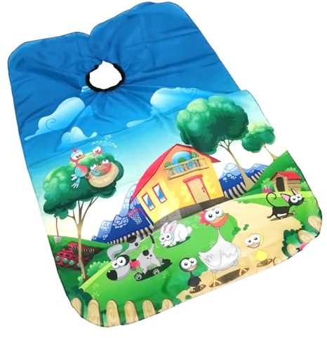 EXCEART per Parrucchieri in Poliestere Pongee per Grembiule Antistatico e Traspirante per Taglio Chioma Mantello Protettivo Leggero per Salone Adatto a Tintura e Permanente