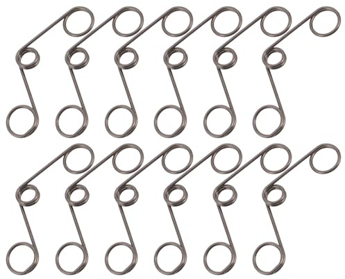 HAMPPLIES Ressorts à Torsion pour Poignée de Porte 1,2 X 8 X 11,5 Mm – Lot de 12 Pièces – Ressorts Hélicoïdaux pour Quincaillerie de Poignée Remplacement pour Serrures à