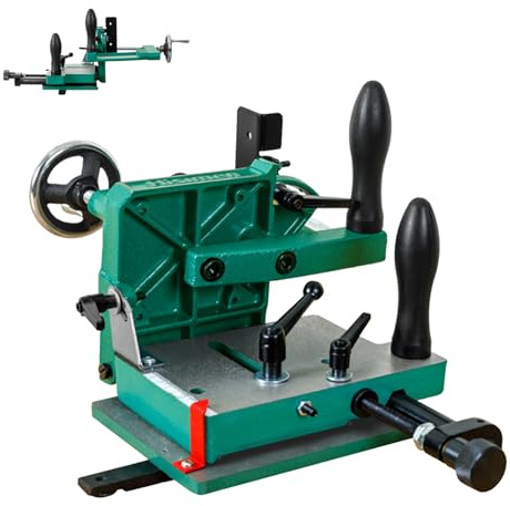 Tenoning Machine for Table Saws with Adjustable Rear Support Plate, Precision Drilling Tool for Desktop Saw Taper Jig, 0-45° Angle Range