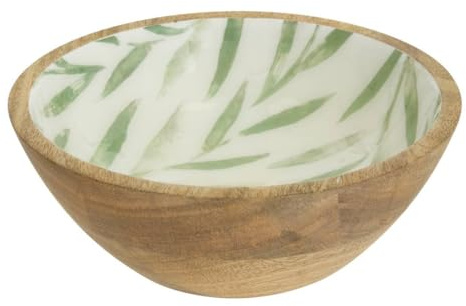 Atmosphera - Ensaladera inaya d19cm verde oliva y mango