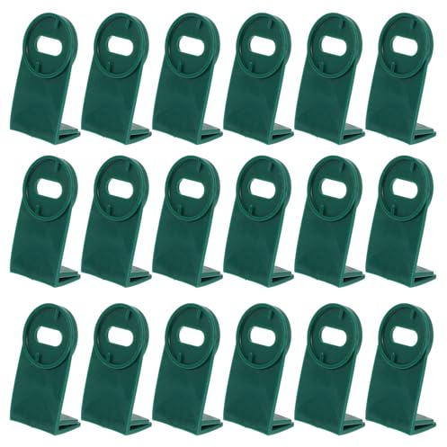 Totority 50pcs Green Plastic Greenhouse Fixing Clips Made of Sturdy Pp Material for Fixing Shadows and Organizing Insulating Materials in Greenhouse Gardening