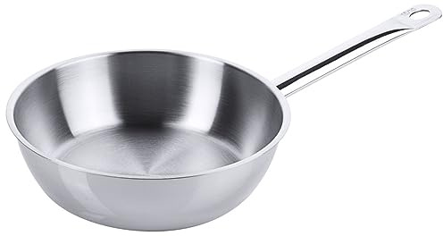 Contacto Edelstahl Sauteuse 20 cm, hochglänzend Schüttrand