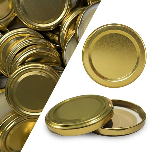 Vitrea 50 Ersatzdeckel Deckel für Sturzgläser To 66 Gold Passend für 70/125 / 167 ml