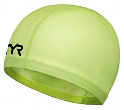 TYR Hi-Vis Warmwear Swim Cap Flour Yellow, One Size