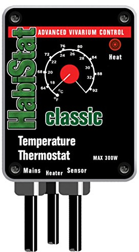 HabiStat Temperature Thermostat 300W Black