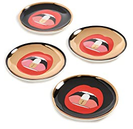 Jonathan Adler Dessous de verre en porcelaine Multicolore