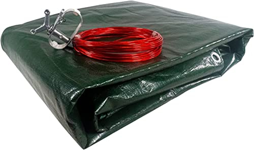 Pool Abdeckplane Poolplane mit 180g/m² für Ovalbecken und Achtformbecken bis 700 x 350 cm