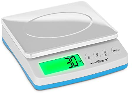 Steinberg Systems SBS-PT-30000 Briefwaage Digital Paketwaage 30kg / 1g Digitalwaage Feinwaage LCD Display