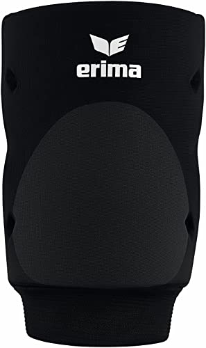 Erima Unisex Erwachsene Volleyball Knieschoner (7401904), schwarz, XL