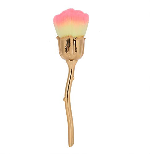 Nail dust removal brush, blush brush, nail dust brush, loose powder brush, portable blush loose powder brush, pink professional nail art dust removal brush, nail dust remover