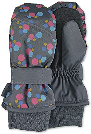 Sterntaler Mädchen Fäustel Punkte Fäustlinge, Grau, 4