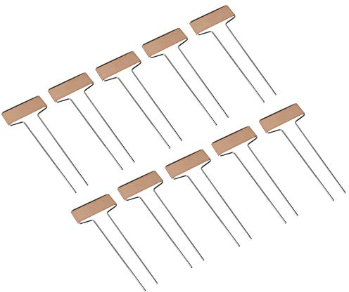 Windhager Segnali per piante in rame, per piantine, pali per piante, etichette da inserire, etichette per aiuole, cartelli per erbe, confezione da 10, 6,5 x 15,5 cm