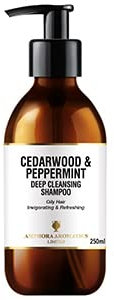 Amphora Aromatics Cedarwood and Peppermint Shampoo 250ml Glass