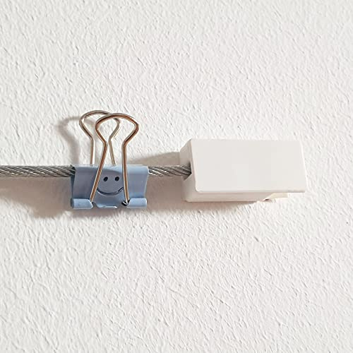 LeTOMA Adapter um Fotoseile zu Kleben statt zu Hämmern - Hält auf Allen Wänden und glatten Flächen wie Fenstern, Türen und Schränken - Rückstandslos ohne Schäden Wieder entfernbar