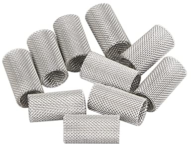 10 Stücke Edelstahl Brenner Sieb, Auto Glow Pin Plug Filtersieb Mesh Mini Glühkerzen Flüchtiges Netz Brennersieb für Standheizung 5KW/2KW/3 KW Dieselvergasung Kraftstoffeinspritzung-17mmx9mm