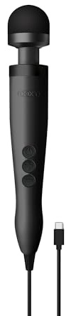 Doxy Vibrator Wand Sexspielzeuge für Frauen Magic Wand Vibratoren; Premium Erwachsenen-Massagegerät Vibratorensets für Frauen - Schwarz