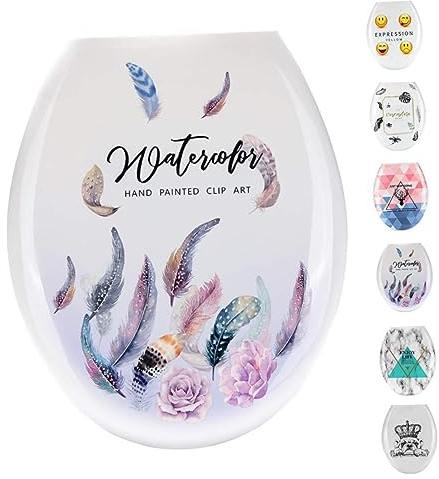 Mikikit Toilettensitzbezug U-förmig Für Wc-deckel Wc-sitzbezug Aus Pp-material Und Langlebig Einfach Zu Montieren Reinigen Für Heimgebrauch Serie
