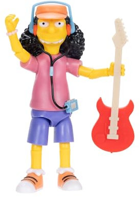 Die Simpsons - 12,7 cm große Otto-Actionfigur zum Sammeln, mit E-Gitarren-Zubehör, bewegliche Actionfigur