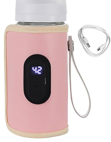 Flaschenwärmer für alle Flaschen | Elektrischer Flaschenwärmer mit LCD-Display | Präzise Temperaturregelung, Speicherfunktion für Muttermilch und Milchnahrung für zu Hause und auf Reisen mit Bexdug