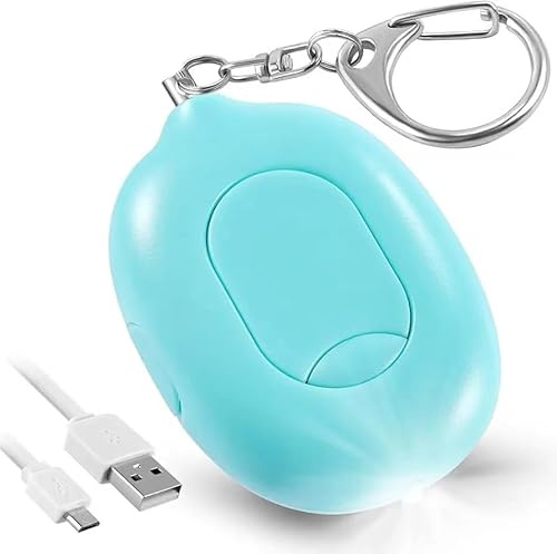 Door Stopper Security Alarm,Portable 130 Loud Entrance Alert Door Stop Alarm for Travel Hotel Home Apartment House,LED Flashing USB Rechargeable Vibration Moving Sensor Siren