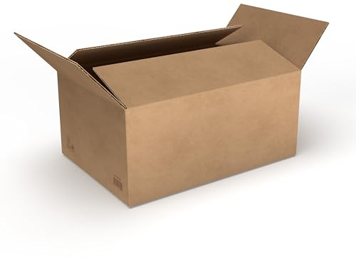 RaKuPack fraktkartong 25 st vikbar kartong 330 x 240 x 160 mm brun förpackningskartong olika storlekar